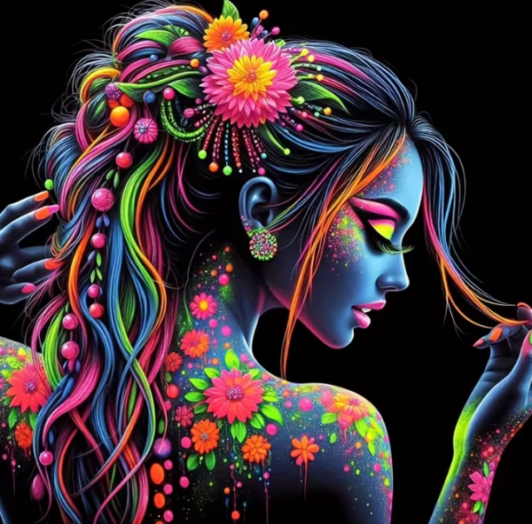 Diamond Painting Schöne Frau mit Tattoos
